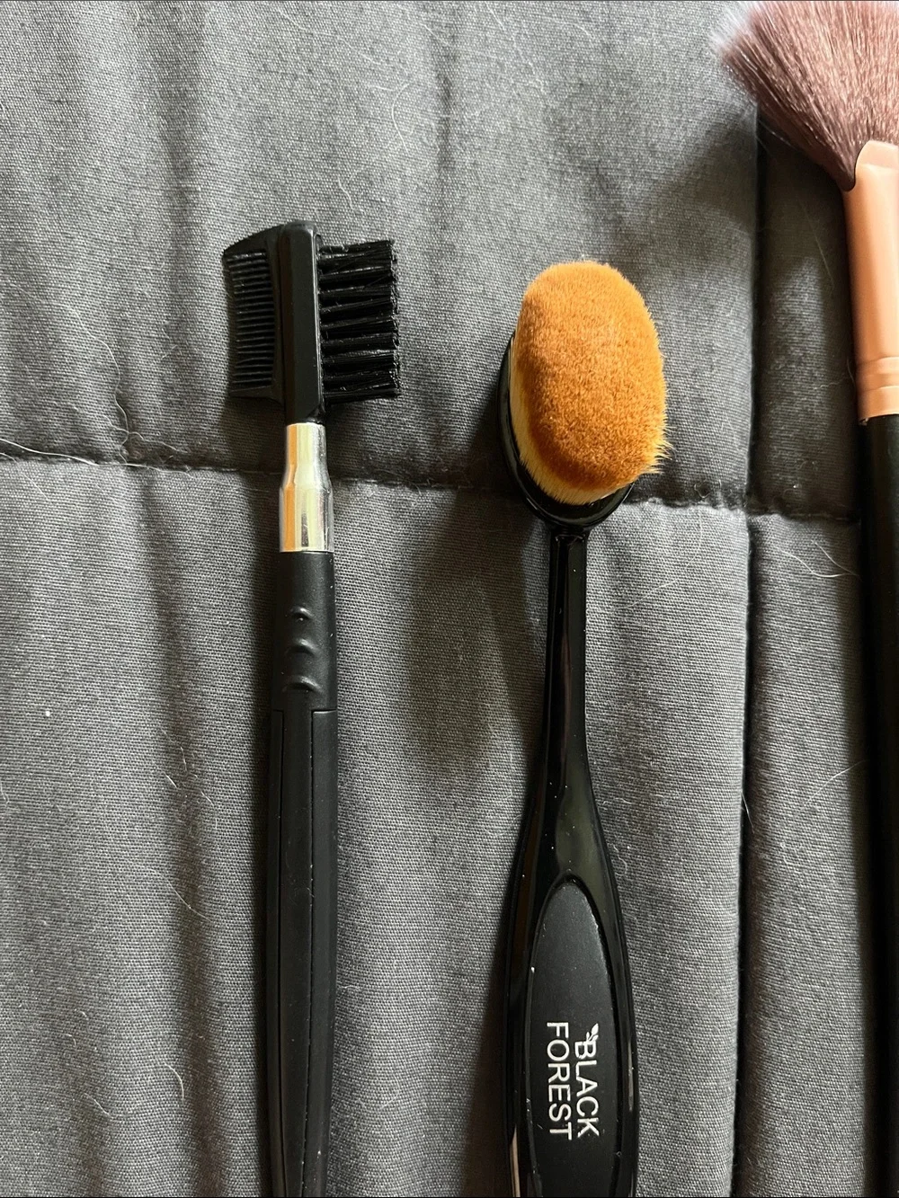 Rose Gold & Black Professional Makeup Brush Set
